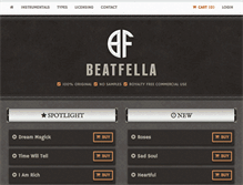 Tablet Screenshot of beatfella.com